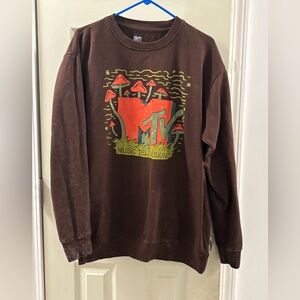 Brown MTV distressed look sweater- size xl